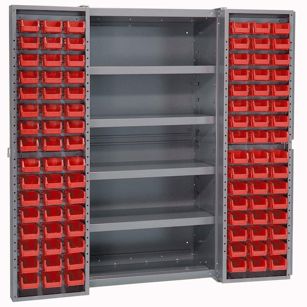Global Industrial Bin Cabinet, 38 in W, 72 in H, 24 D 662152RD - main